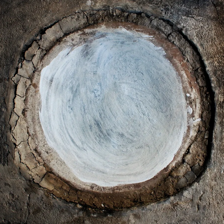 Photograph of a clay comal